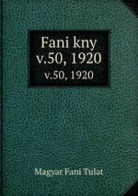 Fani kny. v.50, 1920