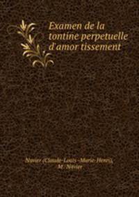 Examen de la tontine perpetuelle d