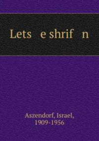 Lets e shrif n