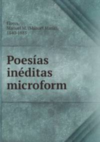 Poesias ineditas microform