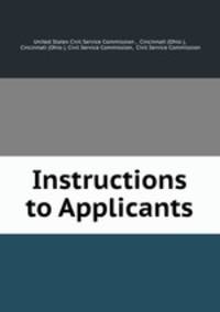 Instructions to Applicants.