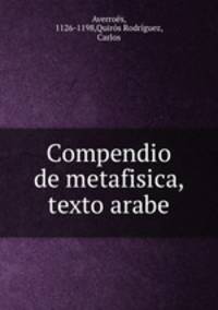Compendio de metafisica, texto arabe