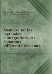 Memoire sur les methodes d