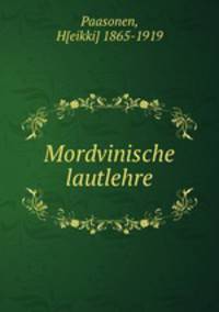 Mordvinische lautlehre