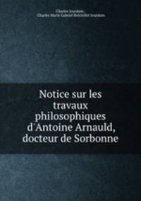 Notice sur les travaux philosophiques d