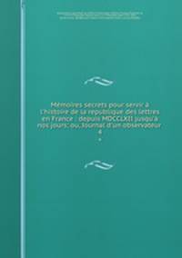 Memoires secrets pour servir a l