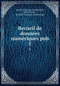 Recueil de donnes numriques pub. 1
