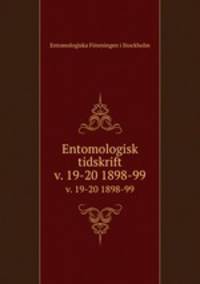 Entomologisk tidskrift. v. 19-20 1898-99