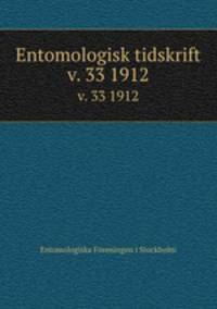 Entomologisk tidskrift. v. 33 1912