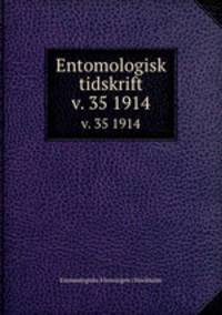 Entomologisk tidskrift. v. 35 1914