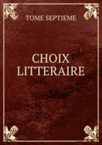 CHOIX LITTERAIRE
