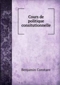 Cours de politique consitutionnelle