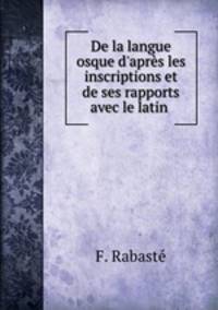 De la langue osque d