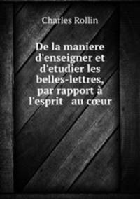 De la maniere d