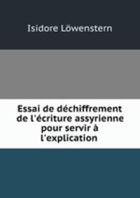 Essai de dechiffrement de l