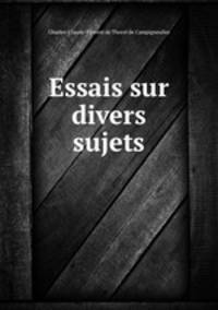 Essais sur divers sujets