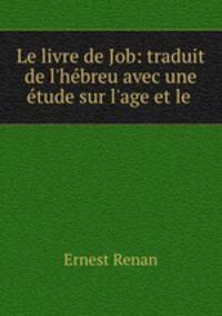 Le livre de Job: traduit de l