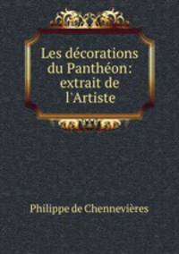 Les decorations du Pantheon: extrait de l