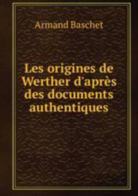 Les origines de Werther d