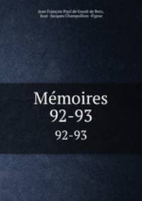 Mmoires. 92-93
