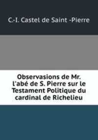 Observasions de Mr. l