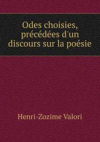 Odes choisies, precedees d