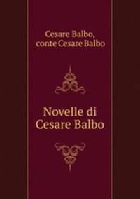 Novelle di Cesare Balbo