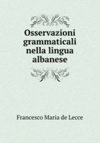 Osservazioni grammaticali nella lingua albanese