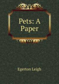 Pets: A Paper