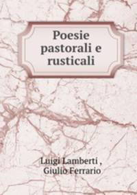Poesie pastorali e rusticali