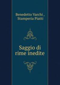 Saggio di rime inedite