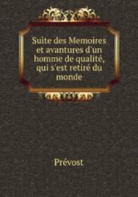 Suite des Memoires et avantures d