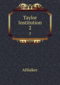 Taylor Institution. 2