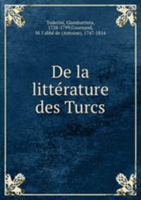 De la litte?rature des Turcs