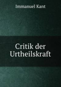 Critik der Urtheilskraft