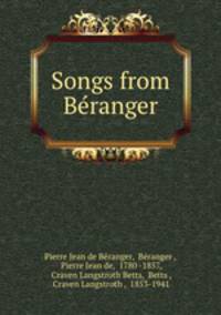 Songs from Beranger
