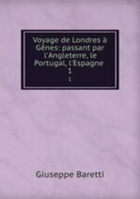 Voyage de Londres a Genes: passant par l