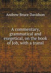 A commentary, grammatical and exegetical, on the book of Job, with a transl