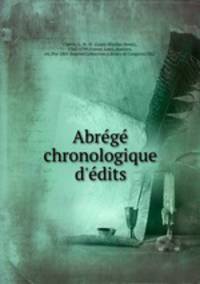 Abre?ge? chronologique d