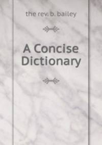 A Concise Dictionary