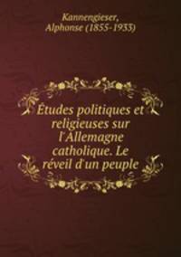 Etudes politiques et religieuses sur l