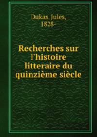 Recherches sur l