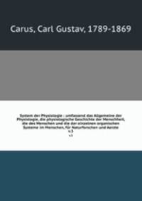 System der Physiologie : umfassend das Allgemeine der Physiologie, die physiologische Geschichte der Menschheit, die des Menschen und die der einzelnen organischen Systeme im Menschen, fr Naturforschen und Aerzte. v.3