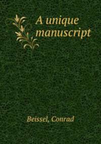 A unique manuscript