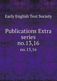 Publications Extra series. no.13,16