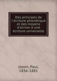 Des principes de l