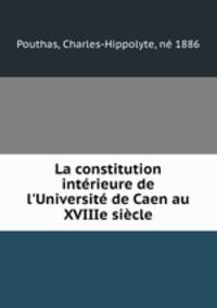 La constitution interieure de l