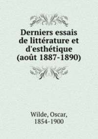Derniers essais de litterature et d