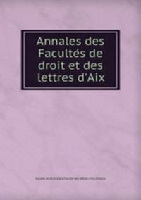 Annales des Faculte?s de droit et des lettres d