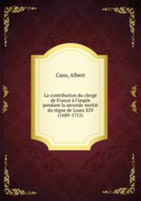 La contribution du clerge de France a l